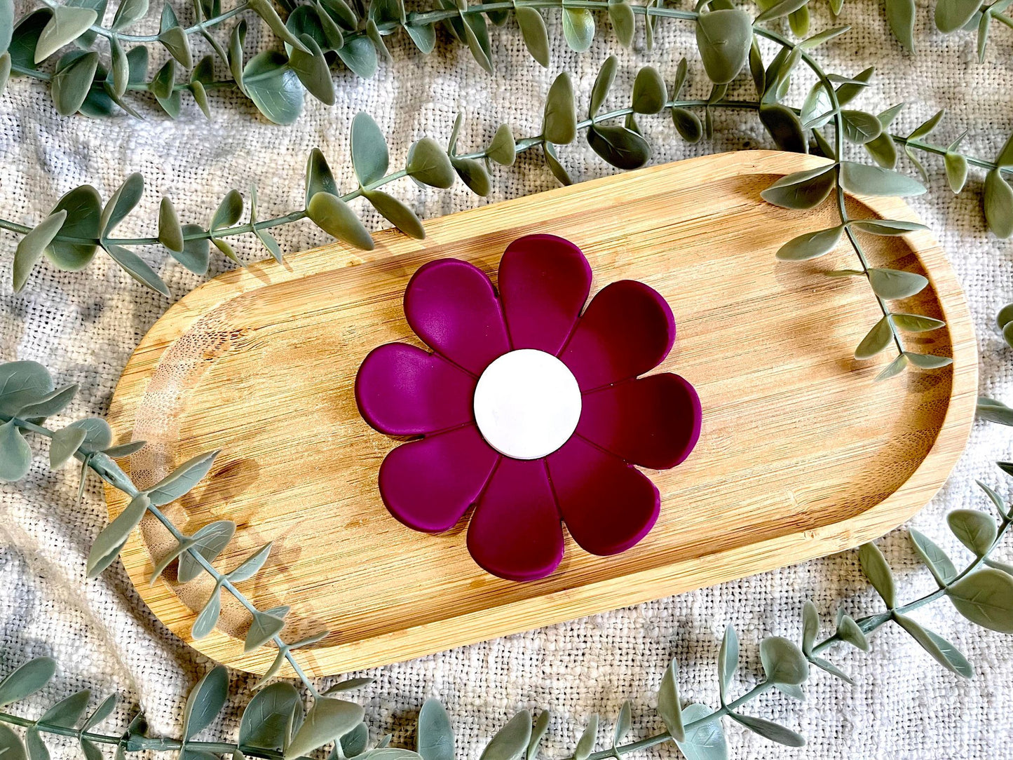 Flower Power Trinket Tray - Vibrant Purple