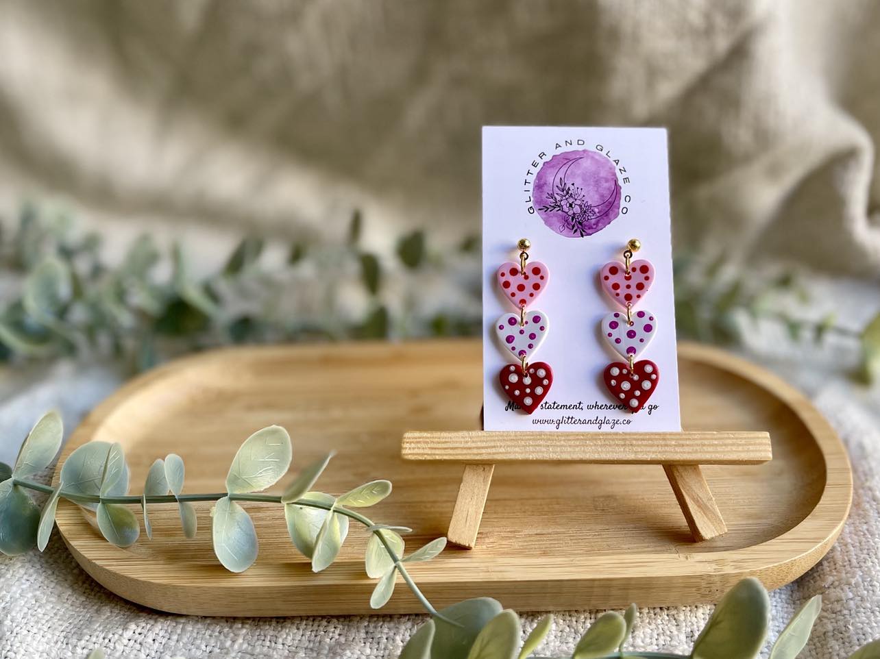Trio Heart Dangle