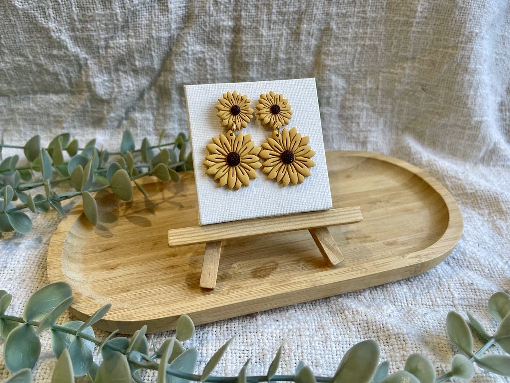 Double Sunflower Dangle