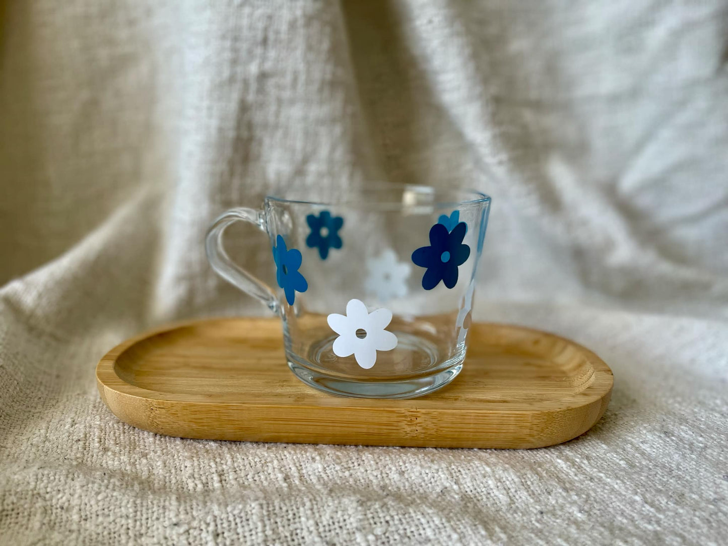 Paradise Blue Glass Mug
