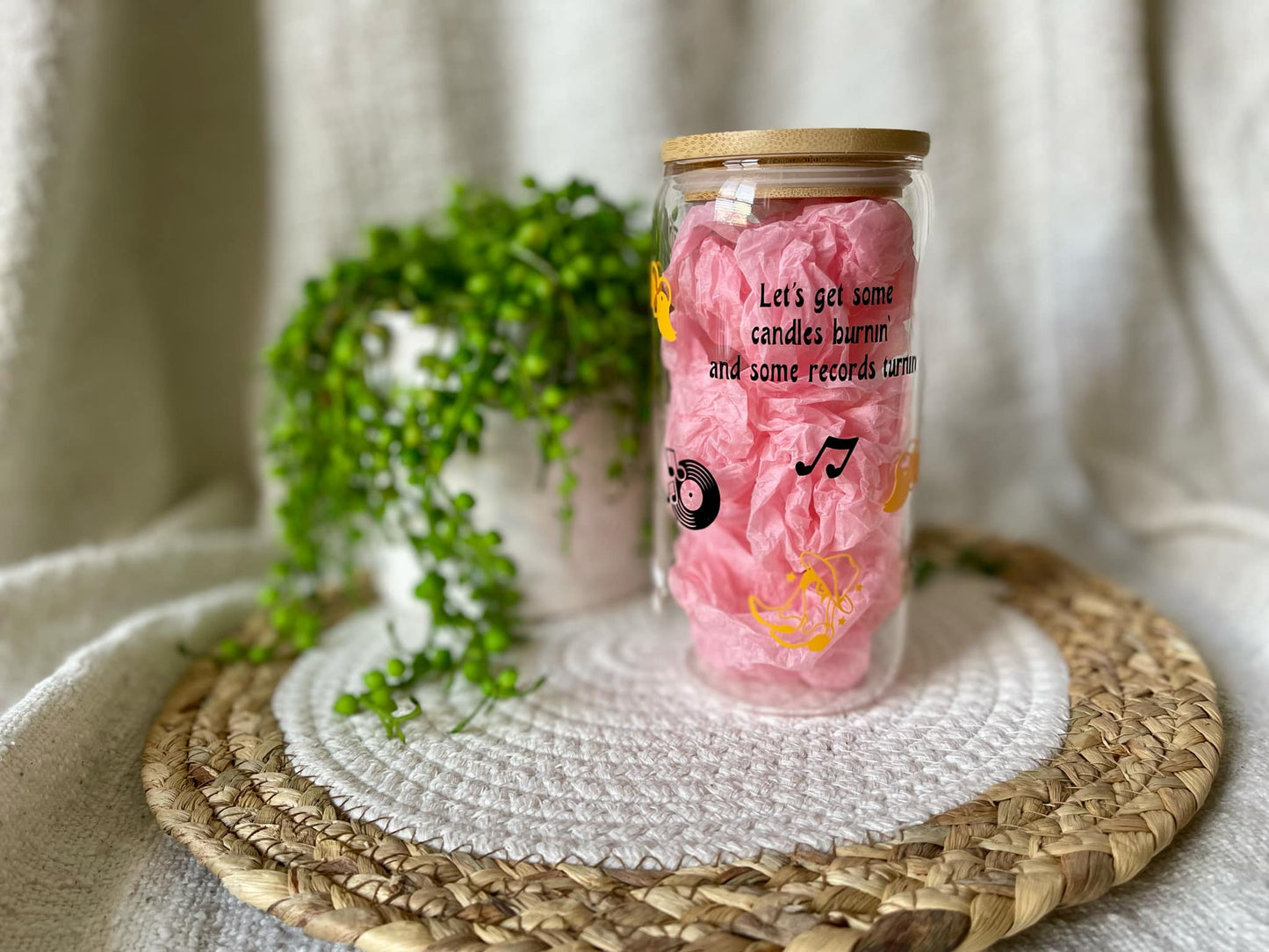 Country Kinda Love 16oz Glass Tumbler