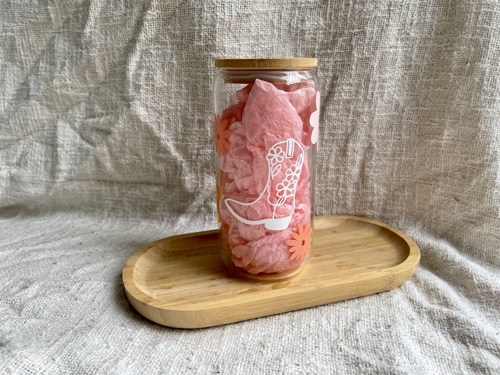 Boot Scootin' 16oz Glass Tumbler
