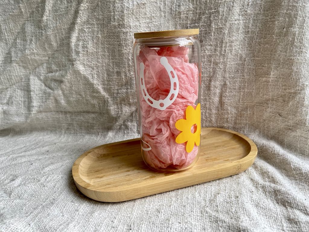 Boot Scootin' 16oz Glass Tumbler
