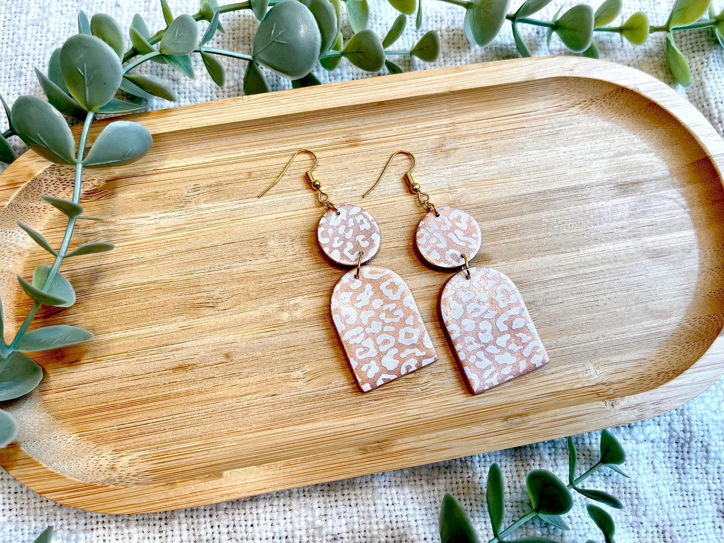 Copper Leopard Dangle