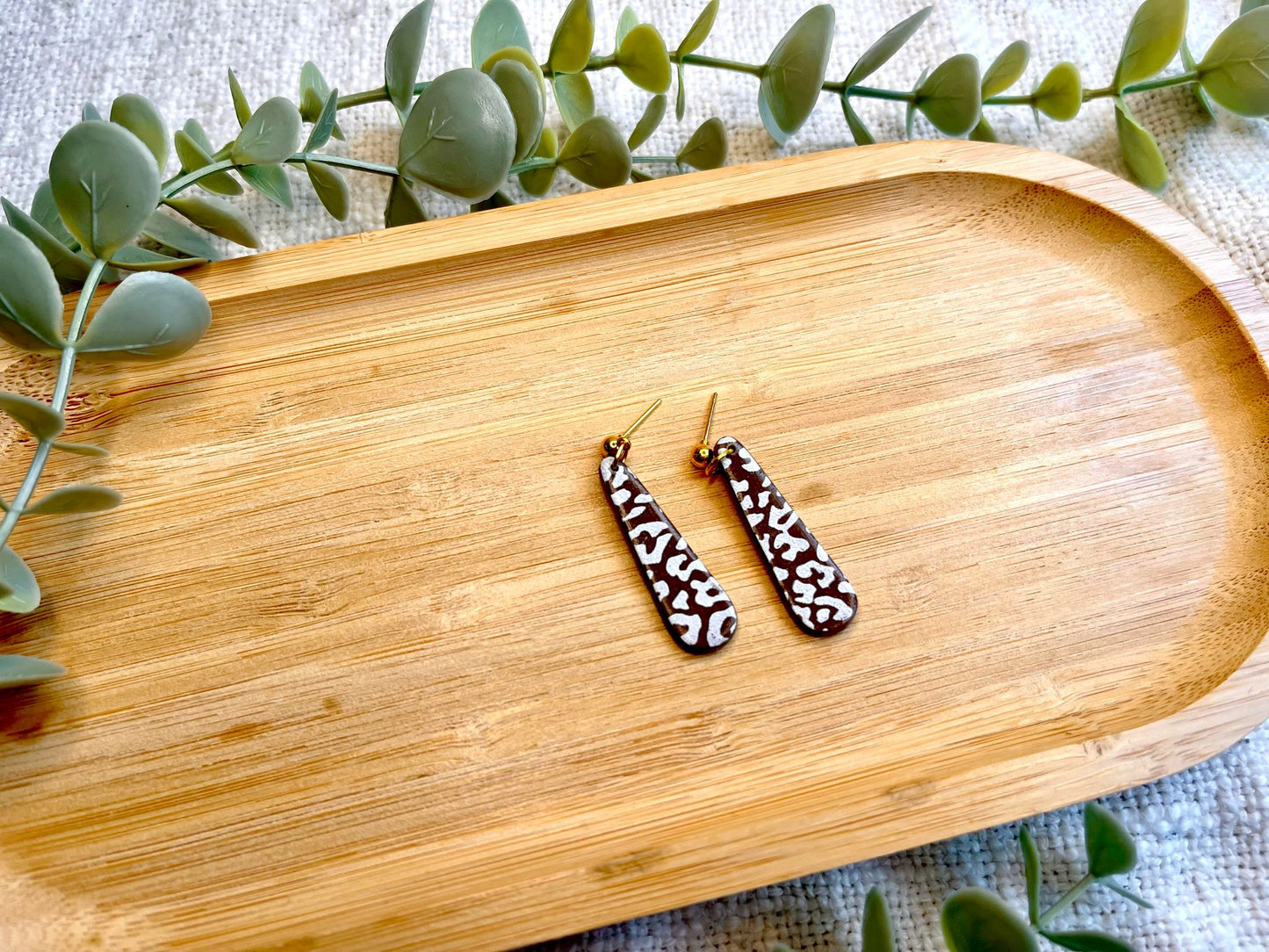 Leopard Droplet Dangle