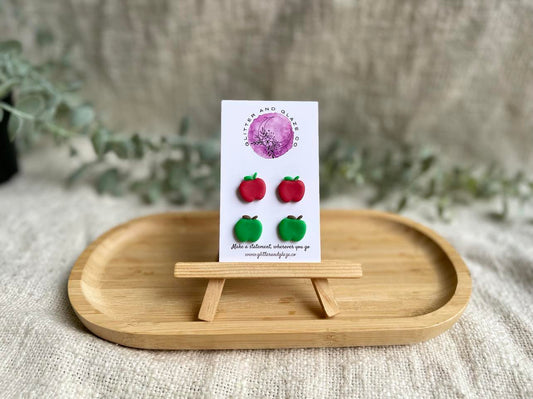 'An Apple A Day' Stud 2 Pack