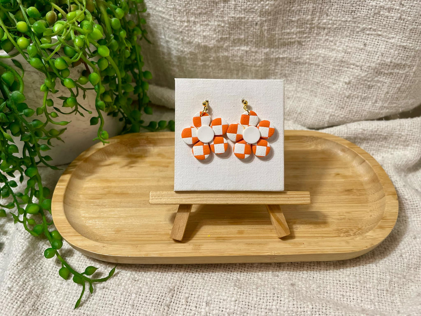 Checker Power Mini Dangle - Orange