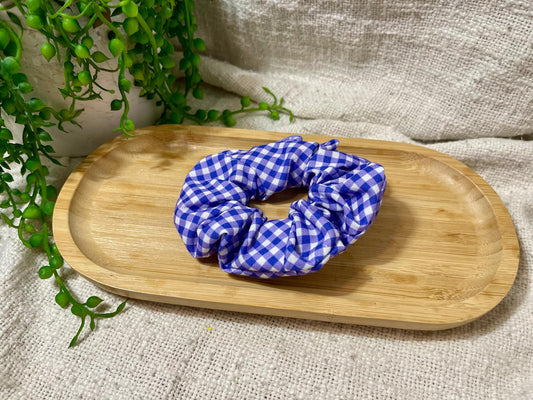 Gingham Scrunchie - Purple